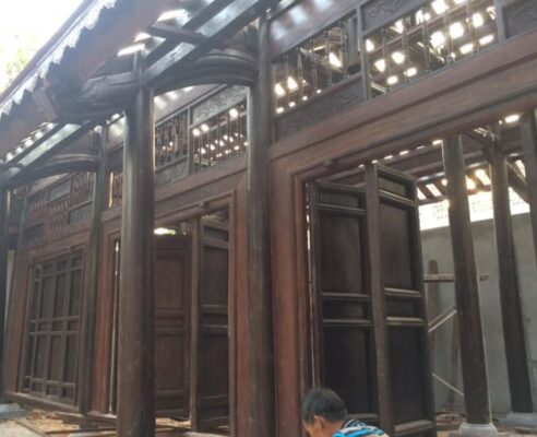 thu mua cột gỗ cũ