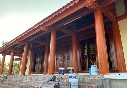 thu mua cột gỗ cũ nhà thờ họ