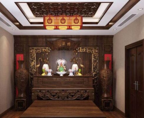 thu mua phòng thờ gỗ cũ