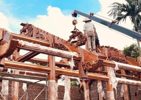 thu mua tháo dỡ gỗ nhà thờ họ